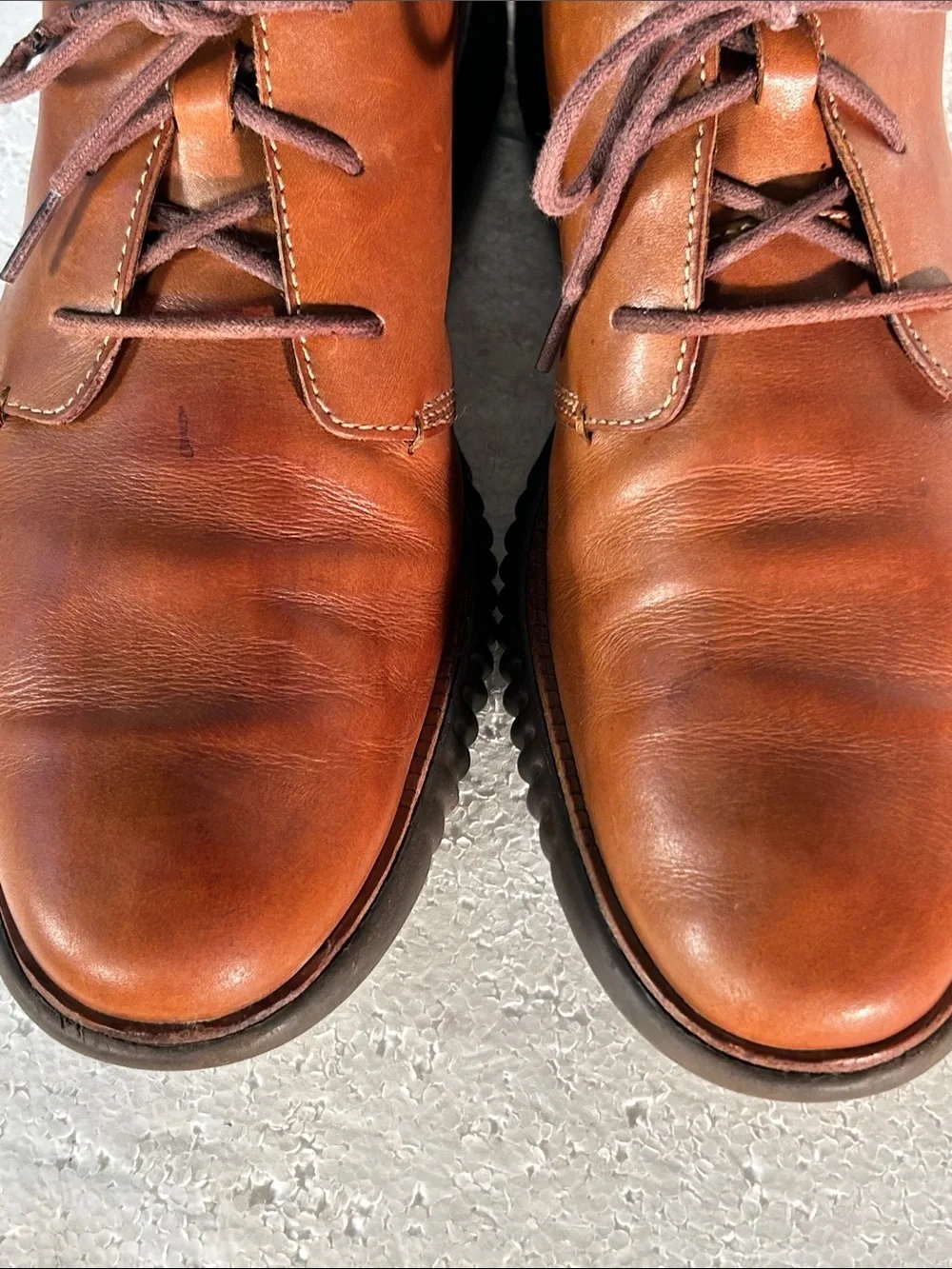 Cole Haan SZ 11.5 Zerogrand Brown Leather Chukka Desert Boots Closet Staple
